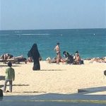 Dubai Marina Beach Tourists
